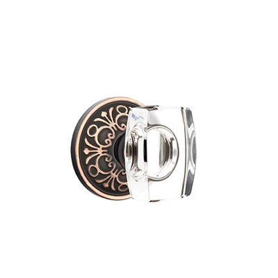Emtek Windsor Knob with Lancaster Rosette in Oil Rubbed Bronze