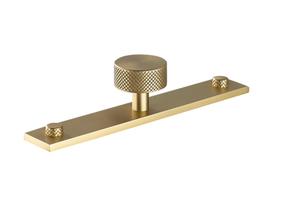 Armac Martin MIX Diamond Knurled Cabinet Knob & Backplate