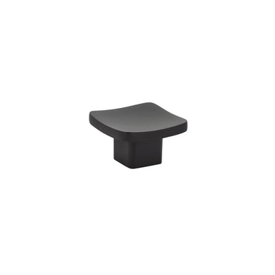 Emtek Basin 1-1/4" Knob in Flat Black