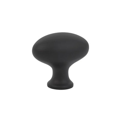 Emtek Egg 1-3/4" Wardrobe Knob in Flat Black