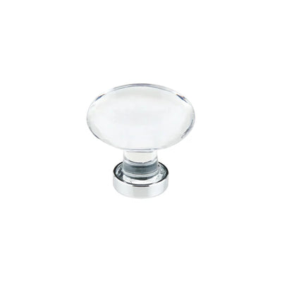 Emtek Hampton Crystal 1-1/4" Knob in Polished Chrome