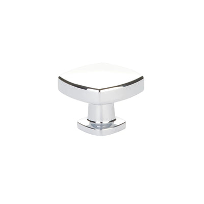 Emtek Kenter 1-1/4" Soft Square Knob in Polished Chrome