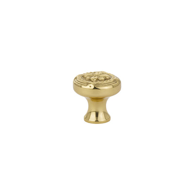Emtek Ribbon & Reed 1-1/4" Knob in Polished Brass