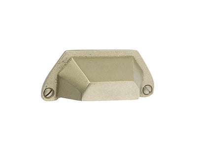 Emtek Sandcast Bronze Bin 3" C-C Bin Pull in Tumbled White Bronze