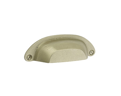 Emtek Sandcast Bronze Ranch 3" C-C Bin Pull in Tumbled White Bronze