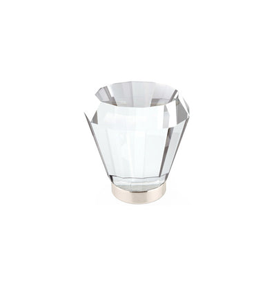 Emtek Brookmont Crystal 1" Knob (shown in Polished Nickel)