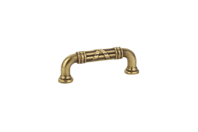 Emtek Ribbon & Reed 3" C-C Pull in French Antique