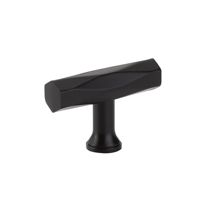 Emtek Tribeca 2" T-Knob in Flat Black