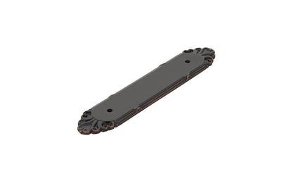 Emtek Ribbon & Reed Back Plate for 4" Pull in Oil Rubbed Bronze
