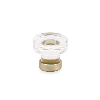 Emtek Grayson Crystal 1-3/4" Knob in Satin Brass