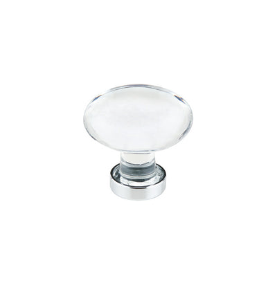 Emtek Hampton Crystal 1-3/4" Wardrobe Knob in Polished Chrome