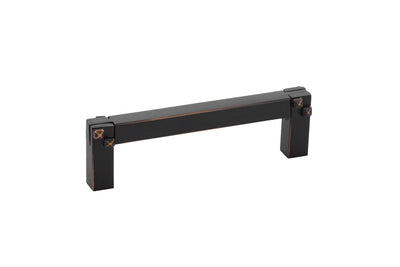 Emtek Mortise & Tenon 3-1/2" C-C Pull in Oil Rubbed Bronze