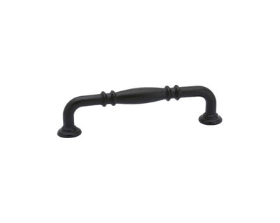 Emtek Tuscany Bronze Ribbed 3" C-C Pull in Flat Black Bronze