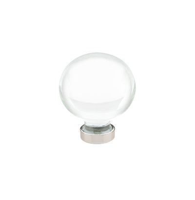 Emtek Bristol Crystal 1-1/4" Knob (shown in Polished Nickel)