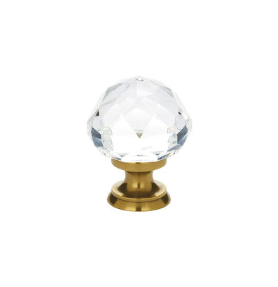 Emtek Diamond Crystal 1" Knob in French Antique