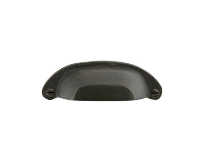 Emtek Sandcast Bronze Ranch 3" C-C Bin Pull in Medium Bronze