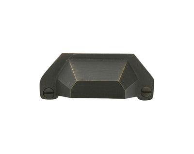 Emtek Sandcast Bronze Bin 3" C-C Bin Pull in Medium Bronze