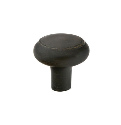 Emtek Sandcast Bronze Barn 1" Knob in Medium Bronze