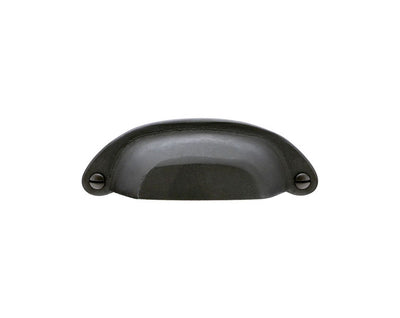 Emtek Sandcast Bronze Ranch 3" C-C Bin Pull in Flat Black Bronze