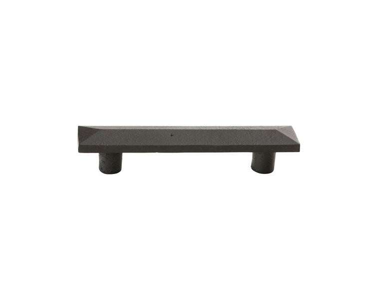 Emtek Sandcast Bronze Pyramid 3" C-C Pull in Flat Black Bronze
