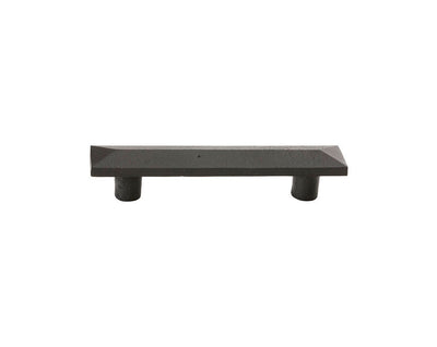 Emtek Sandcast Bronze Pyramid 3" C-C Pull in Flat Black Bronze