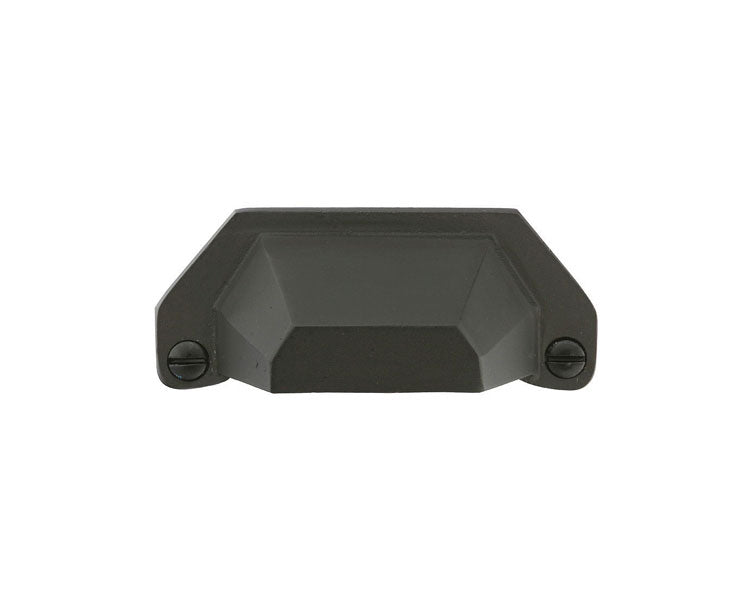 Emtek Sandcast Bronze Bin 3" C-C Bin Pull in Flat Black Bronze