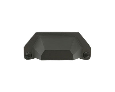 Emtek Sandcast Bronze Bin 3" C-C Bin Pull in Flat Black Bronze