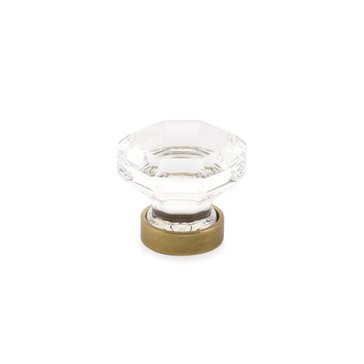 Emtek Old Town Crystal 1" Knob in French Antique