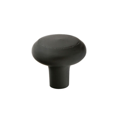 Emtek Sandcast Bronze Barn 1" Knob in Flat Black Bronze