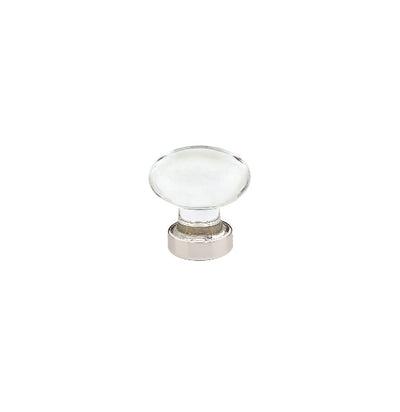 Emtek Hampton Crystal 1-1/4" Knob (shown in Polished Nickel)
