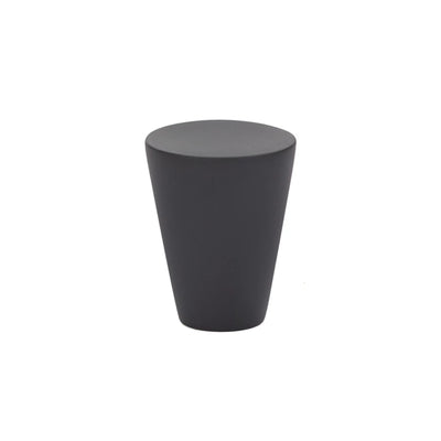 Emtek Cone 1-1/8" Knob in Flat Black