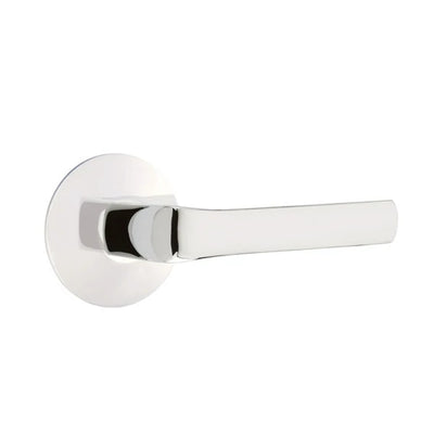 Emtek Spencer Lever with Modern Rosette in Polished Chrome