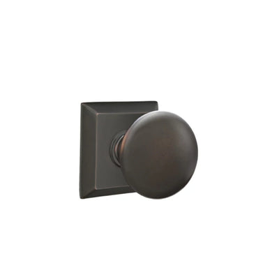 Emtek Providence Knob with Quincy Rosette in Oil Rubbed Bronze