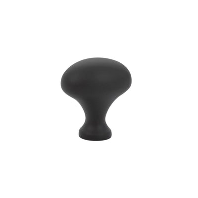 Emtek Egg 1-1/4" Knob in Flat Black