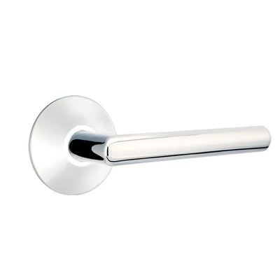 Emtek Stuttgart Lever with Modern Rosette in Polished Chrome
