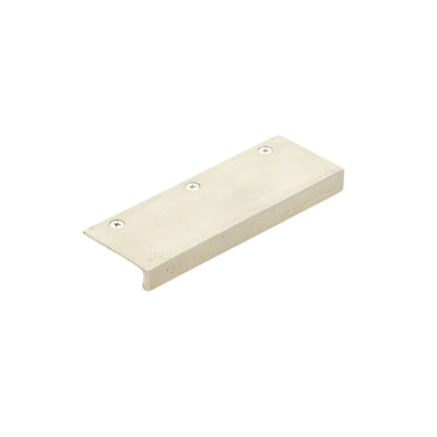 Emtek Rustic Modern 4-1/2" C-C Edge Pull in Tumbled White Bronze