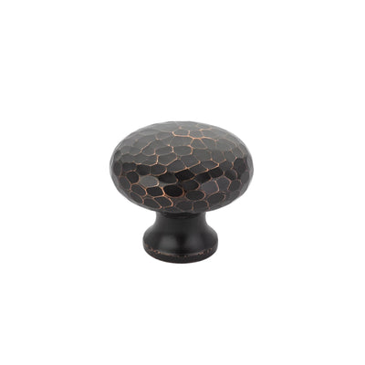 Emtek Arts & Crafts Dimpled 1-3/4" Round Knob in Oil Rubbed Bronze