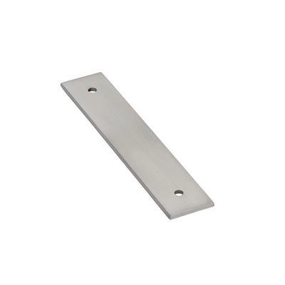 Emtek Art Deco Rectangular Back Plate for 4" Pull in Satin Nickel