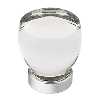 Emtek Juneau Crystal 1-1/8" Knob in Polished Chrome