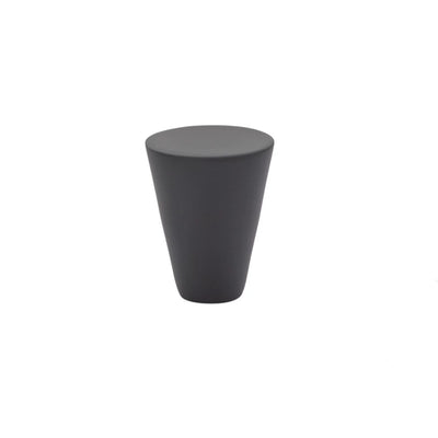 Emtek Cone 1" Knob in Flat Black