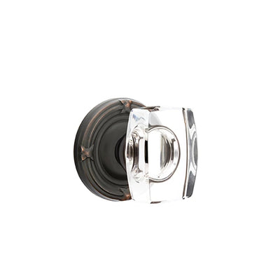 Emtek Windsor Knob with Ribbon & Reed Rosette in Oil Rubbed Bronze