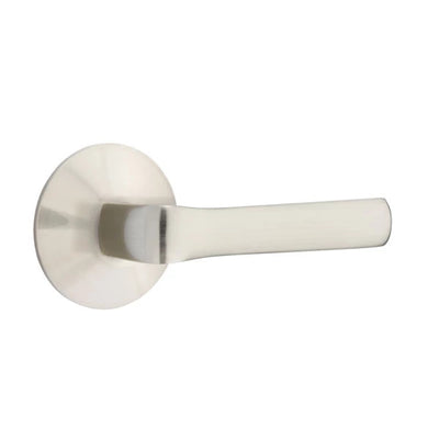 Emtek Spencer Lever with Modern Rosette in Satin Nickel