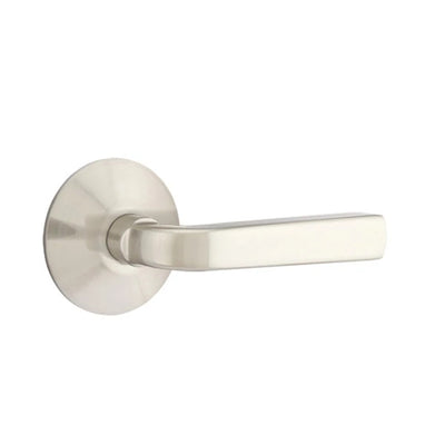 Emtek Sion Lever with Modern Rosette in Satin Nickel
