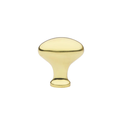 Emtek Egg 1" Knob in Polished Brass