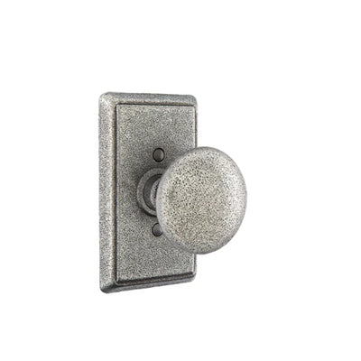 Emtek Jamestown Knob with #3 Rosette in Satin Steel