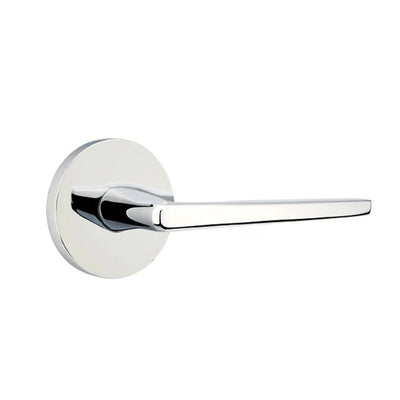 Emtek Hermes Lever with Disk Rosette in Polished Chrome