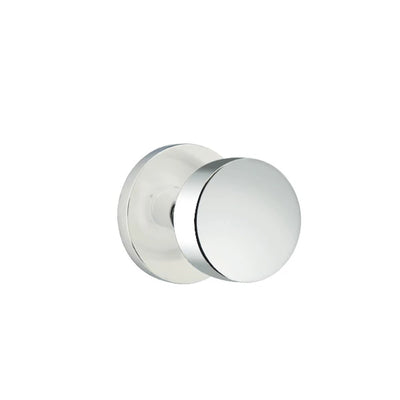 Emtek Round Knob with Disk Rosette in Polished Chrome
