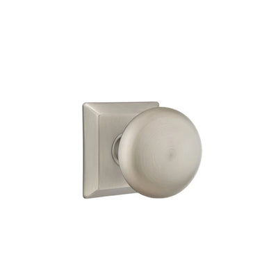 Emtek Providence Knob with Quincy Rosette in Pewter