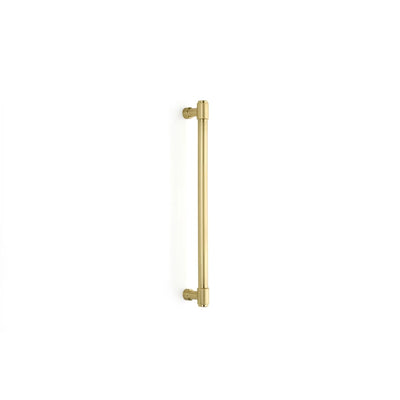 Emtek Jasper 12" C-C Pull, Model 86693 in Satin Brass