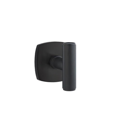 Emtek Ace Knob with Urban Modern Rosette in Flat Black